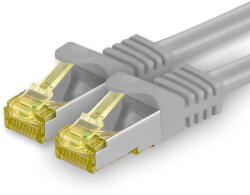 1aTTack. de Cablu de rețea Cat. 7 25m gri 1 bucată Cablu Ethernet Cat7 Rețea Cablu LAN cablu brut 10 Gb s SFTP PIMF LSZH set cablu patch cu mufă Rj 45 Cat. 6a - 4251073615110
