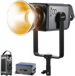 NEEWER AS600B COB Videoleuchte LED Videolicht cu ieșire de lumină continuă 2, 4G/APP control 600W 2700K-6500K CRI96+/TLCI98+, sursă de lumină PWM dimabilă, 12 scene, montare Bowens, ventilator silențios pent