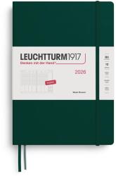 Leuchtturm1917 LEUCHTURM1917 372757 Compoziție planificator săptămânal (B5) 2026, verde pădure, engleză (372757)