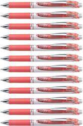 Pentel Pentel EnerGel XM BL77 gel cu mecanism de împingere, coral (pachet de 12) - BL77-P3X-VE (BL77-P3X-VE)