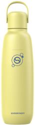 SodaStream Fizz & Go, sticlă din oțel inoxidabil pentru băuturi carbogazoase, 0.9 l, termos dublu izolat, menține cald și rece, pentru băuturi carbogazoase, compatibil cu DUO, TERRA, ART, ENSO și altele, galben 