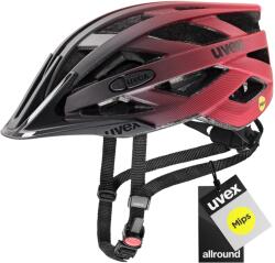 uvex Casca de bicicleta uvex i-vo cc MIPS, negru-rosu mat, 52-57 cm - S413613