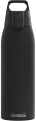 SIGG - Sticlă de băut izolată - Sticlă termos Shield Therm One Black băuturi carbogazoase - Etanșă - Lavabilă în mașina de spălat vase - Fără BPA - 90% oțel inoxidabil reciclat - Negru - 1L - 6052.90 (6052