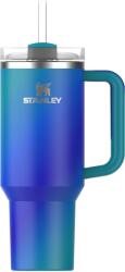 STANLEY 1913 Quencher H2.0 Flowstate Sticlă de băut cu pai 1, 2L - Cană termo răcește timp de 11 ore - 48 de ore cu gheață - Sticlă termos fără BPA - Pahar din oțel inoxidabil - Sea Glass Aura - 10-10825-0499