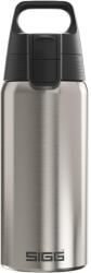 SIGG - Sticlă izolată - Termos Shield Therm One Brushed - băuturi carbogazoase - etanșă - sigură pentru mașina de spălat vase - fără BPA - 90% oțel inoxidabil reciclat - argintiu - 0.5L - 6217.80 (6217.80)