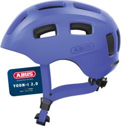 ABUS Casca de bicicleta ABUS Youn-I 2.0 - cu lumina pentru copii, adolescenti si adulti tineri - pentru fete si baieti - mono albastru, marimea S - 40157