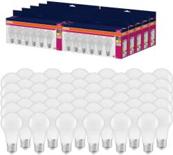 OSRAM LED Star VALUE A60, pachet avantajos cu 60 surse de iluminat, înlocuiește becurile tradiționale de 60W, cald alb (2700K), 8W, soclu E27, mat, nedimabil. - 4058075845657