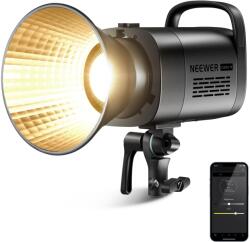 NEEWER Lumină video LED NEEWER 70W, control 2.4G și APP, lumină video în două tonuri 2700K-6500K, 34000 lux/1m, CRI97+/12 scene/lumină continuă Bowens COB pentru înregistrare și streaming video de fotografie
