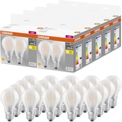 OSRAM Lampă LED Osram BASE CLASSIC A GLFR 40 cu bază E27, formă clasică de bec, pachet dublu, 4W, 470lm, 2700K, lumină albă caldă, generare scăzută de căldură, durată lungă de viață, economie de energie, pa