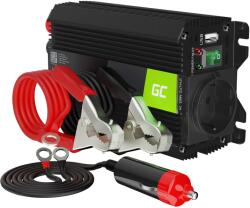 Green Cell PRO 300W/600W 12V la 230V Undă sinusoidală Volt Convertor de tensiune pentru mașină Invertor de putere Invertor solar Convertor DC AC Convertor de curent Caravană Sinusoidal modificat
