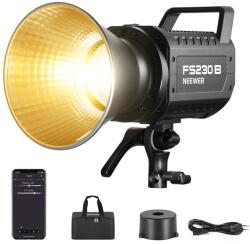 NEEWER FS230B LED Videoleuchte, Studiolicht cu control 2, 4G/APP, Videolumină 230W Bi Color COB, lumină continuă silențioasă cu 4 moduri de dimming PWM, 110000Lux/m, 2700K-6500K, CRI 97+, 12 scene, suport Bo