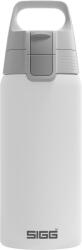 SIGG - Sticlă izolată pentru băuturi - Termos Shield Therm One White - Băuturi carbogazoase - Etanș - Lavabil în mașina de spălat vase - Fără BPA - 90% oțel inoxidabil reciclat - Alb - 0.5L - 6056.20 (6056