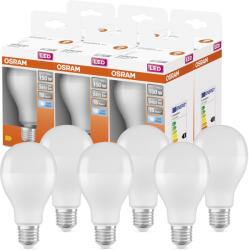 OSRAM LED Star Classic A150 LED Lampă pentru soclu E27, formă de bec, FR, 2452 Lumen, alb rece (4000K), înlocuire pentru becuri incandescente convenționale de 150W, nedimabil, pachet de 6 bucăți - 409985402