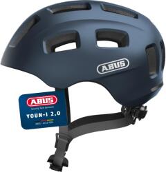 ABUS Casca de bicicleta ABUS Youn-I 2.0 - cu lumina pentru copii, adolescenti si adulti tineri - pentru fete si baieti - albastru, marimea M (52-57 cm) - BA-A-865 (BA-A-865)