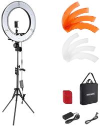 NEEWER Inel de lumină NEEWER cu set trepied: 18 inchi/45 cm în aer liber 55W 5600K LED inel de reglare cu telecomandă Bluetooth pentru telefon mobil/cameră foto pentru YouTube TikTok fotografie autoportret, 
