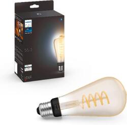 Philips White E27 Filament Edison Mare ST72 550lm, lumină alb cald, reglabil, controlabil prin aplicație, compatibil cu Amazon Alexa (Echo, Echo Dot), 1 bucată - 929003052301