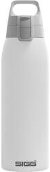 SIGG - Sticlă de băut izolată - Termos Shield Therm One White pentru băuturi carbogazoase - Etanșă - Lavabilă în mașina de spălat vase - Fără BPA - 90% oțel inoxidabil reciclat - Alb - 1L - 6053.00 (6053.0
