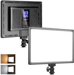 NEEWER Lumină video panou LED NEEWER 192, 20 W ultra subțire bicoloră reglabilă cameră DSLR lumină moale, 8000 mAh baterie cu litiu încorporată, 3200-5600K CRI97+, iluminare cheie pentru înregistrarea fotogr