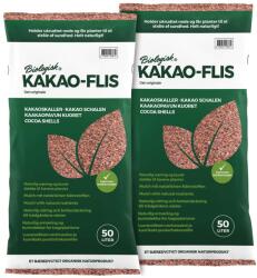 Floragard Mulci din coajă de cacao Floragard 100 L (2×50 L) - material de mulcire natural și alternativă pentru mulci de scoarță pentru zonele de plantare, paturi perene și lemnoase, paturi de trandafiri și pot