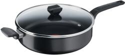 Tefal Tigaie sauté Tefal Easy Cook & Clean 28 cm, tigaie cu înveliș antiaderent, semnal termic la temperatura ideală de prăjire, NU este potrivită pentru inducție, ușor de curățat, Fabricată în Franța, B555