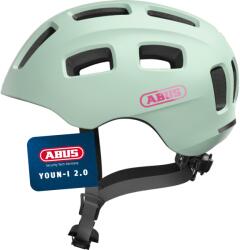 ABUS Casca de bicicleta ABUS Youn-I 2.0 - cu lumina pentru copii, adolescenti si adulti tineri - pentru fete si baieti - menta, marimea M - BA-A-761 (BA-A-761)