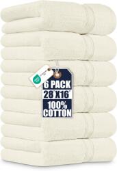 Utopia Towels Utopia Towels, Set de prosoape Premium, Bumbac 100% cu fire inelare, Ultra-moale și Foarte absorbant, 600 g/m2, pentru Baie, Sală de sport, Duș, Hotel și Spa, 40 x 70 cm, Alb fildeș, 6 - UT0901 (UT090 Prosop