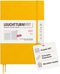 Leuchtturm1917 planificator lunar cu caiet 2027 Compoziție (B5) - engleză, floarea soarelui, copertă moale, 16 luni (01.11. 2026-28.02. 2028), 132 pagini de note punctate cu cuprins - 400339 (400339)