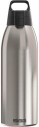 SIGG - Sticlă izolată pentru băuturi - Termos Shield Therm One Brushed - băuturi carbogazoase - etanșă - lavabilă în mașina de spălat vase - fără BPA - 90% oțel inoxidabil reciclat - argintiu - 1.5L - 6218