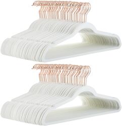 Amazon Basics Umerașe asortate pentru a susține și organiza costume, pantaloni, sacouri și pantaloni pliați, alb-ivoriu/auriu, pachet de 100 - AH_vnv1013 (AH_vnv1013)