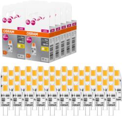 OSRAM LED BASE PIN MICRO, pachet valoric cu 50 de becuri de joasă tensiune, înlocuiește lămpile speciale PIN convenționale de 10W, alb cald (2700K), 1W, bază G4, sticlă mată, nedimmabilă, ultra-compact - 40
