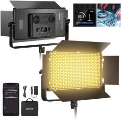 NEEWER Panou de lumină video LED NEEWER, bicolor, 100W, 960 LED 38600Lux@0, 5m, 2500K 8500K, CRI96+/TLCI97+, luminozitate 0-100%, control APP/2.4G/Panel/DMX pentru studio foto Pro, iluminare scene video - AP