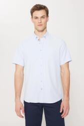  Férfi Casual Rövid Ujjú Ing Gallérral Button Down M 5GA (4A2023200240/Mavi)