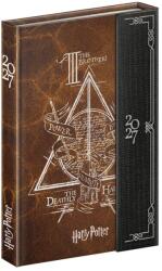 REALSYSTEM Agendă REALSYSTEM 110x160 mm, săptămânală, pagini galbene, cu închidere cu clapetă, Harry Potter 2027 (5412-HP)