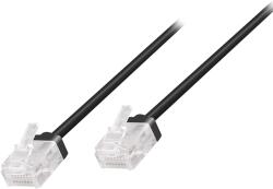 LogiLink Cat. 6A Slim High-Flex cablu patch negru 0, 30 m
