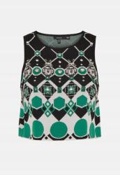 Karen Millen Sötétkék-piros Díszített Felső M Z1E