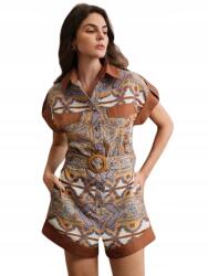 Shein Mintás Női Overál Övvel És Inggallérral XL 1JA