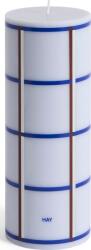 HAY Lumânare Column 20 cm, albastru-bordo-argintiu (AB401-A602-AV59)