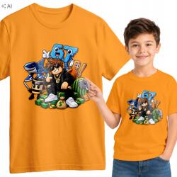  Gyerek Póló Narancssárga Roblox 67 Brainrot S 128 cm