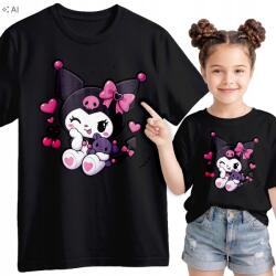 Gyerek Póló Fekete Kuromi My Melody Mese Xs 116 cm