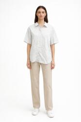 Massimo Dutti Fehér Csíkos Női Ing Gallérral S Fta