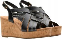 Clarks Fekete Gladiátor Szandál Parafa Talppal Bőr 42 6KA