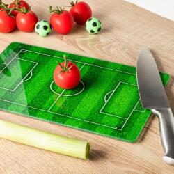 Gadget Master Tocător din sticlă cu model teren de fotbal Tocator