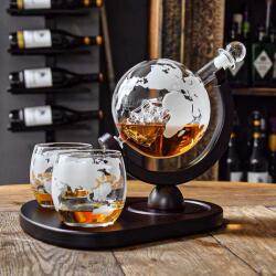 Mikamax Decantor Glob cu doua pahare Deluxe