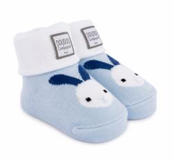 DouDou et Compagnie Paris Șosete albastre pentru bebeluși DouDou et Compagnie cu iepuraș