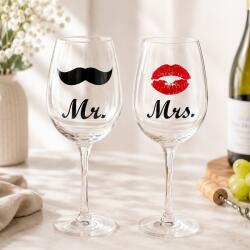 OOTB Pahare de vin Mr si Mrs Pahar