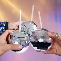 Mikamax Pahare in forma de glob disco (3 bucati) Pahar