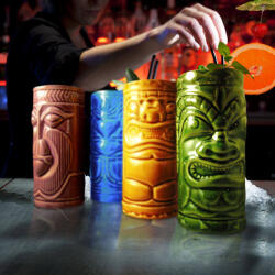 Mikamax Set pahare Tiki (4 bucati) Pahar