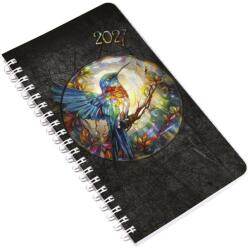 REALSYSTEM Agendă REALSYSTEM SP2 cu spirală, format A/6, pagini albe, săptămânală, Kolibri 2027 (8711-57)