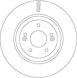 TRW Disc Frana Df7592 Hyundai Kona/Nexo/Tucson/I20 Iii/I40 I/I40 I Cw/I40 I Kombi (DF7592)