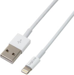 LogiLink Cablu de conectare Logilink Apple Lightning - USB, 1, 00 m, alb